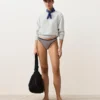 Culottes de bikini classiques à rayures texturées Culottes de bikini classiques à rayures texturées