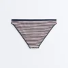 Culottes de bikini classiques à rayures texturées Culottes de bikini classiques à rayures texturées
