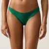 Culottes de bikini coupe en U à couverture moyenne en piqué