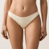 Culottes de bikini à coupe en U et en tissu froissé, couvrance moyenne Culottes de bikini à coupe en U et en tissu froissé, couvrance moyenne