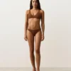 Culottes de bikini à coupe en U et en tissu froissé, couvrance moyenne Culottes de bikini à coupe en U et en tissu froissé, couvrance moyenne
