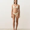 Culottes de bikini à coupe en U et en tissu froissé, couvrance moyenne Culottes de bikini à coupe en U et en tissu froissé, couvrance moyenne