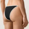 Culottes de bikini à couverture moyenne avec bordures contrastées et liens