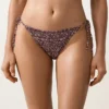 Culottes de bikini à couverture moyenne avec smocks et liens