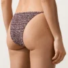 Culottes de bikini à couverture moyenne avec smocks et liens