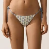 Culottes de bikini à couverture moyenne en crochet à nouer, motif vagues Culottes de bikini à couverture moyenne en crochet à nouer, motif vagues