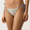Culottes de bikini à couverture moyenne en crochet à nouer, motif vagues Culottes de bikini à couverture moyenne en crochet à nouer, motif vagues