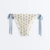 Culottes de bikini à couverture moyenne en crochet à nouer, motif vagues Culottes de bikini à couverture moyenne en crochet à nouer, motif vagues