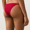 Culottes de bikini à couverture moyenne en tissu gaufré avec liens Culottes de bikini à couverture moyenne en tissu gaufré avec liens