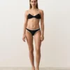 Culottes de bikini à encolure en U avec bordure contrastée