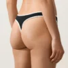 Culottes de bikini à encolure en U avec bordure contrastée