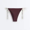 Culottes de bikini à nouer, couverture moyenne Culottes de bikini à nouer, couverture moyenne