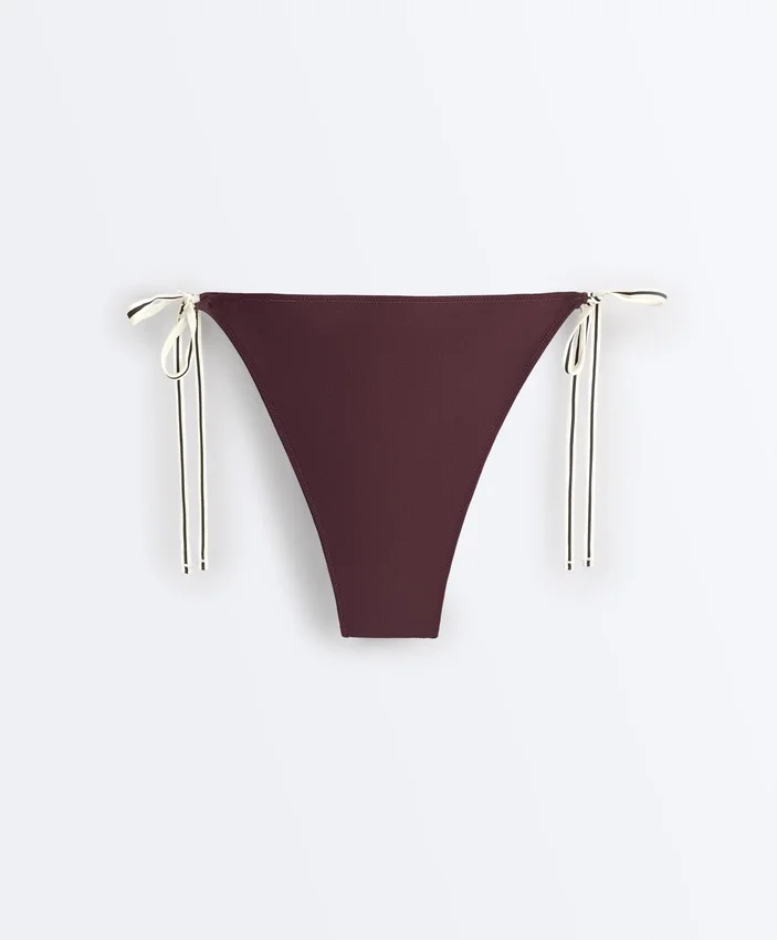 Culottes de bikini à nouer, couverture moyenne Culottes de bikini à nouer, couverture moyenne