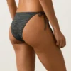 Culottes de bikini à nouer, couverture moyenne, en jacquard effet délavé