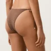 Culottes de bikini à nouer, couverture moyenne, imprimé mini pois
