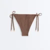 Culottes de bikini à nouer, couverture moyenne, imprimé mini pois