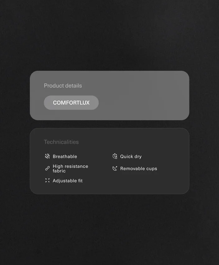 Débardeur Comfortlux à bretelles réglables Débardeur Comfortlux à bretelles réglables