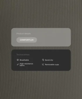 Débardeur Comfortlux sans manches à côtes