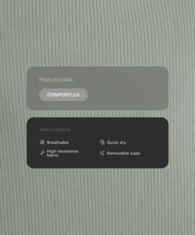 Débardeur Comfortlux sans manches à côtes