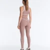 Compressive Leggings taille haute, Core Control, longueur cheville, avec détails contrastés Compressive Leggings taille haute, Core Control, longueur cheville, avec détails contrastés
