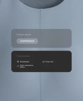 Débardeur compressif à coutures apparentes