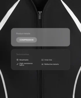 Débardeur compressif réfléchissant