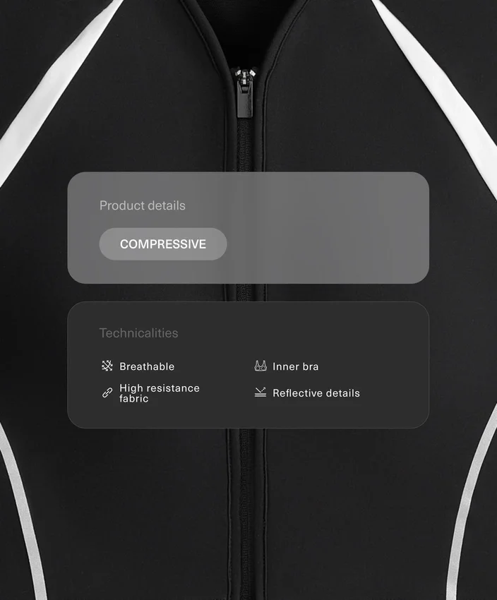 Débardeur compressif réfléchissant Débardeur compressif réfléchissant