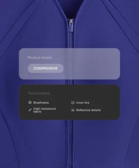 Débardeur compressif réfléchissant