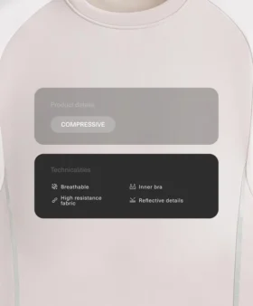 Débardeur compressif réfléchissant