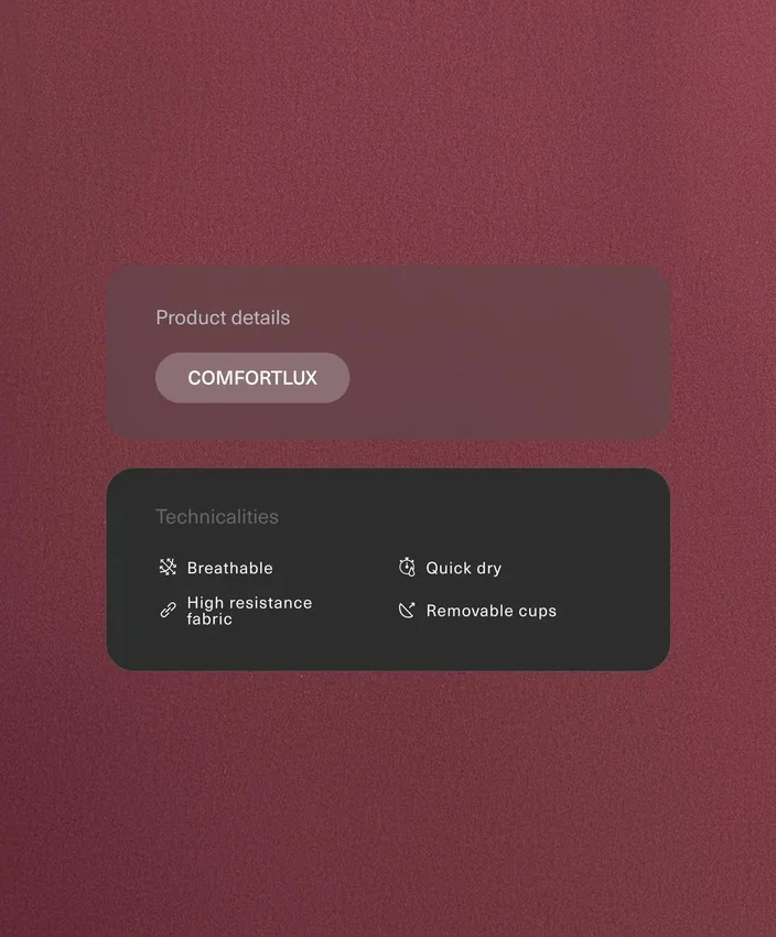 Débardeur à dos nu Comfortlux Débardeur à dos nu Comfortlux