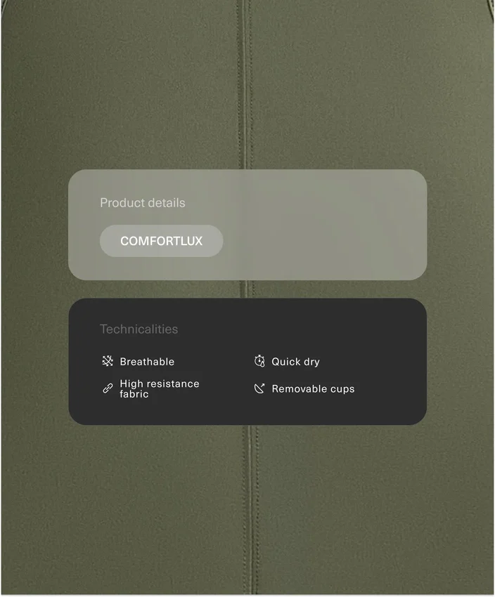 Débardeur dos nu Comfortlux Débardeur dos nu Comfortlux