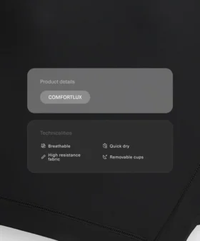 Débardeur à dos nu Comfortlux avec ourlet ajouré