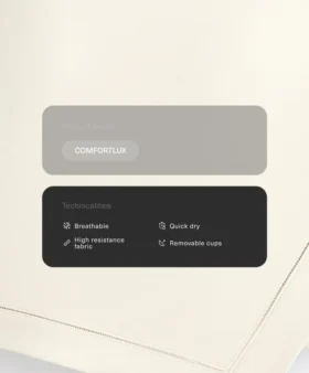 Débardeur à dos nu Comfortlux avec ourlet ajouré