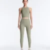 Leggings Comfortlux taille haute à côtes, longueur cheville Leggings Comfortlux taille haute à côtes, longueur cheville