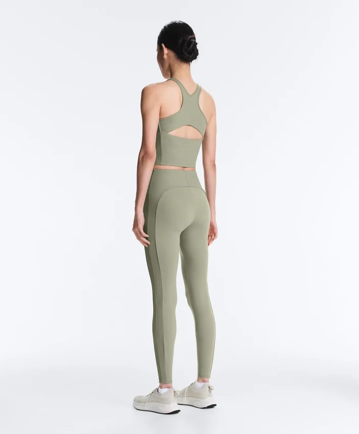 Leggings Comfortlux taille haute à côtes, longueur cheville Leggings Comfortlux taille haute à côtes, longueur cheville