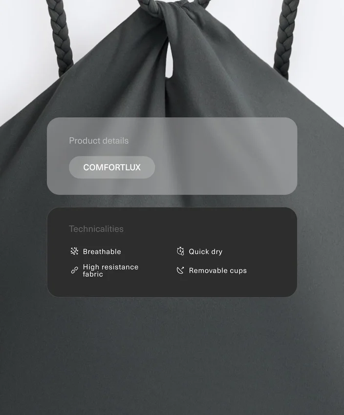 Débardeur à dos nu tressé Comfortlux Débardeur à dos nu tressé Comfortlux