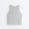 Débardeur long en mélange de modal côtelé