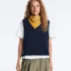 Gilets en maille à col en V Gilets en maille à col en V
