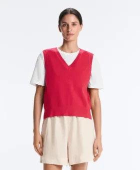 Gilets en maille à col en V