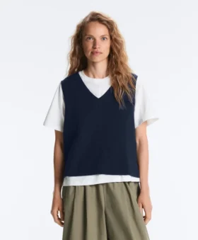Gilets en maille à col en V