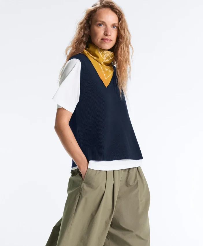 Gilets en maille à col en V Gilets en maille à col en V