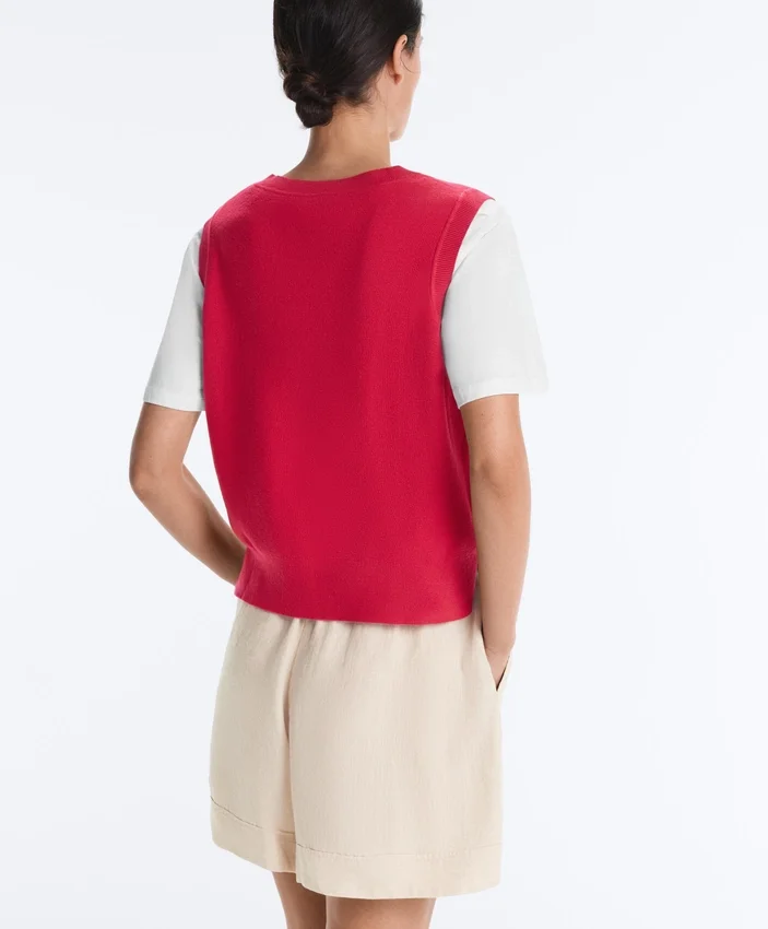 Gilets en maille à col en V Gilets en maille à col en V