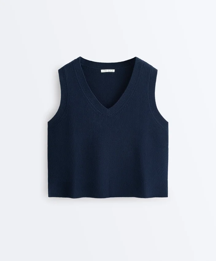 Gilets en maille à col en V Gilets en maille à col en V