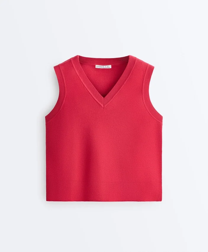 Gilets en maille à col en V Gilets en maille à col en V