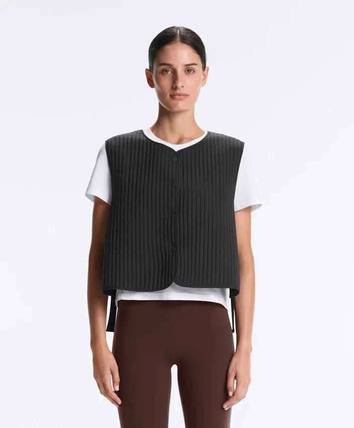 Gilets sans manches matelassés fins en nylon Gilets sans manches matelassés fins en nylon