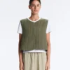Gilets sans manches matelassés fins en nylon Gilets sans manches matelassés fins en nylon