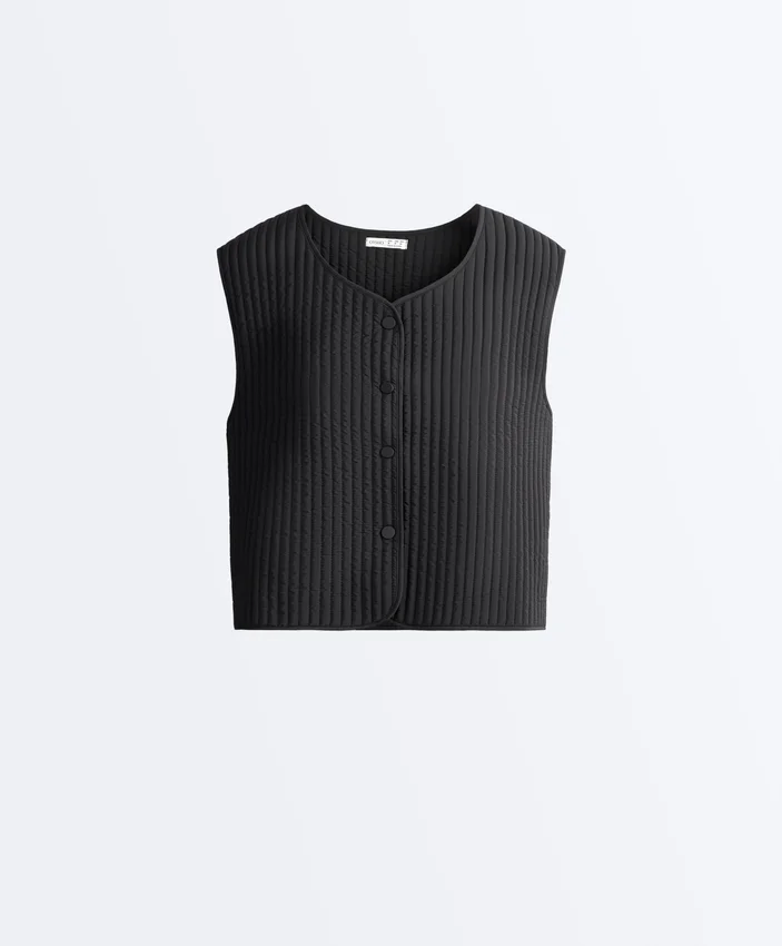 Gilets sans manches matelassés fins en nylon Gilets sans manches matelassés fins en nylon