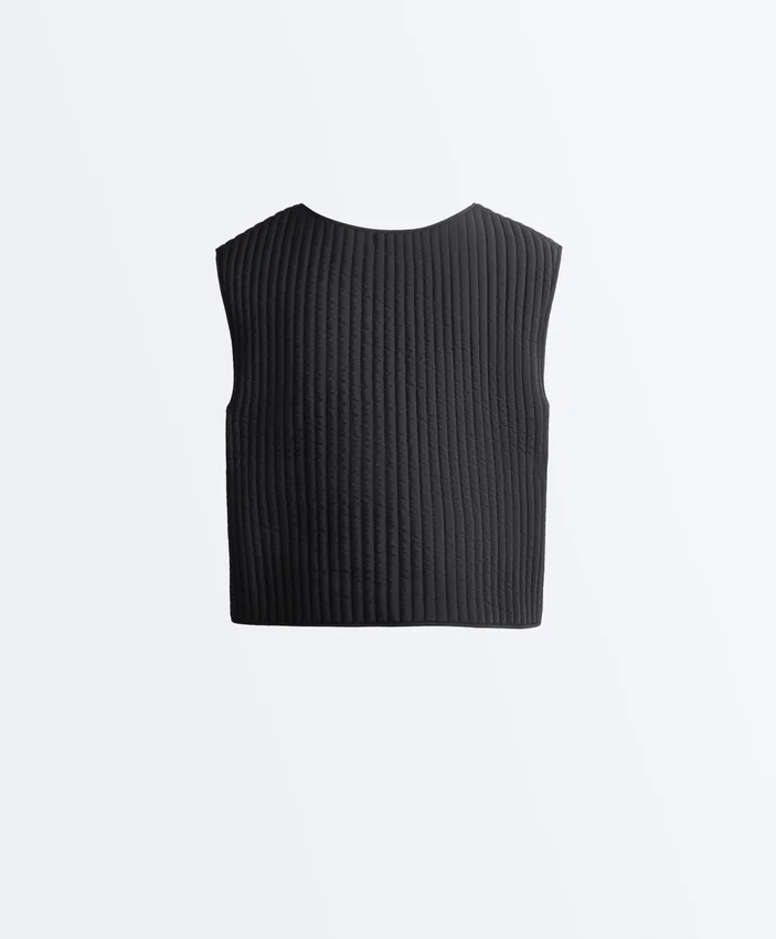 Gilets sans manches matelassés fins en nylon Gilets sans manches matelassés fins en nylon