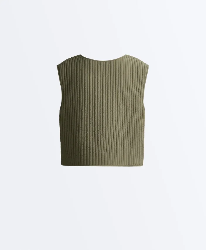 Gilets sans manches matelassés fins en nylon Gilets sans manches matelassés fins en nylon
