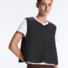 Gilets sans manches matelassés fins en nylon Gilets sans manches matelassés fins en nylon